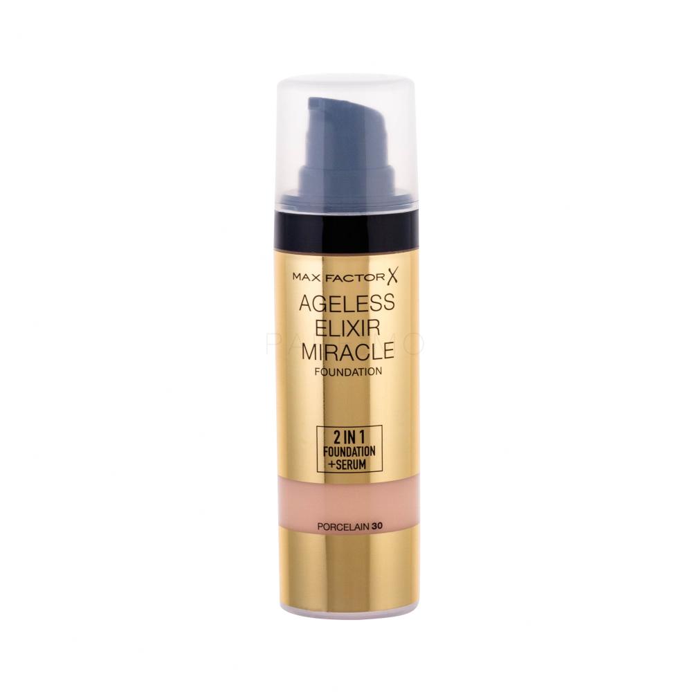 Max Factor Ageless Elixir 2in1 Foundation + Serum SPF15 Puder za ženske 30 ml Odtenek 30 Porcelain