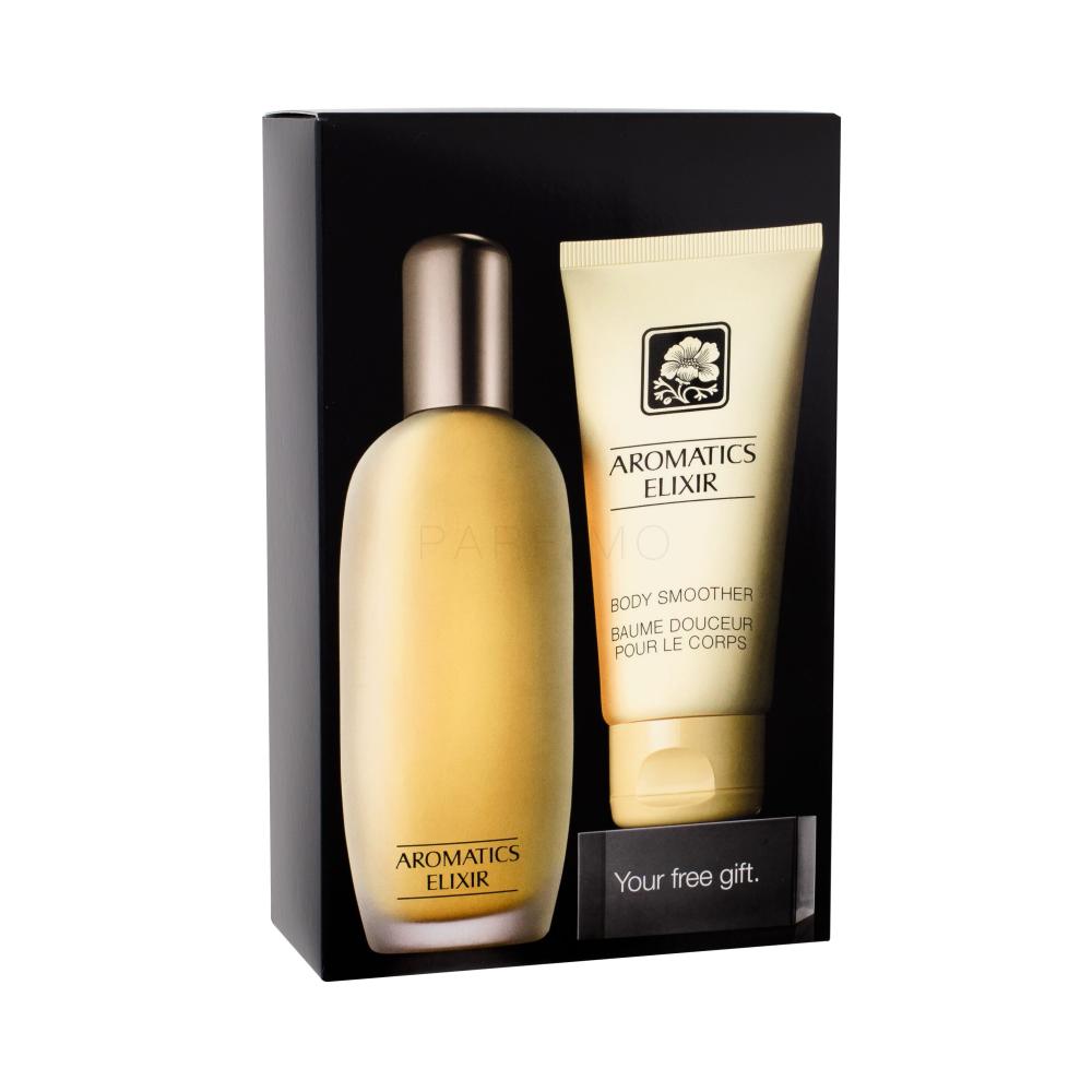 Clinique Aromatics Elixir Darilni set parfumska voda 100 ml + losjon za telo 75 ml poškodovana škatla