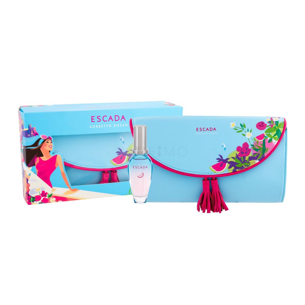 ESCADA Sorbetto Rosso Darilni set toaletna voda 30 ml + kozmetična torbica