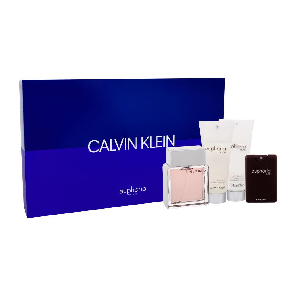 Calvin Klein Euphoria Darilni set toaletna voda 100 ml + toaletna voda 20 ml + balzam po britju 100 ml + gel za prhanje 100 ml