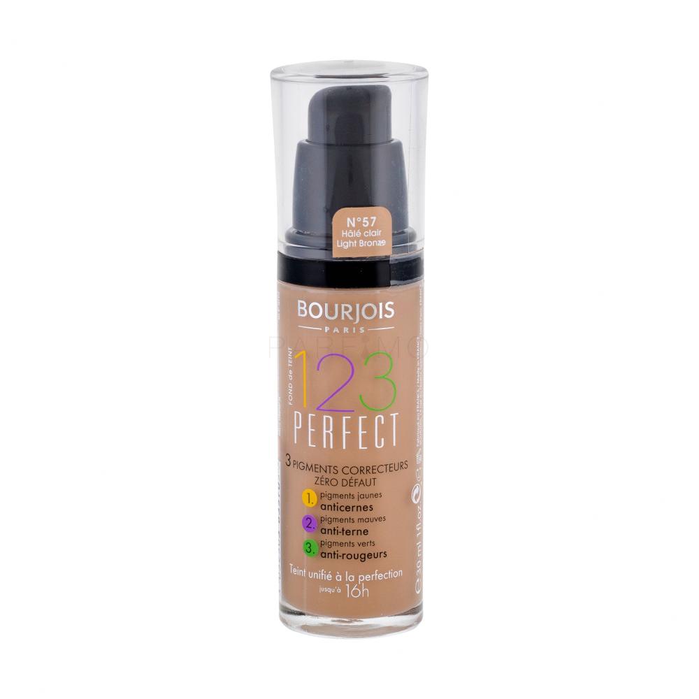 BOURJOIS Paris 123 Perfect Puder za ženske 30 ml Odtenek 57 Light Bronze