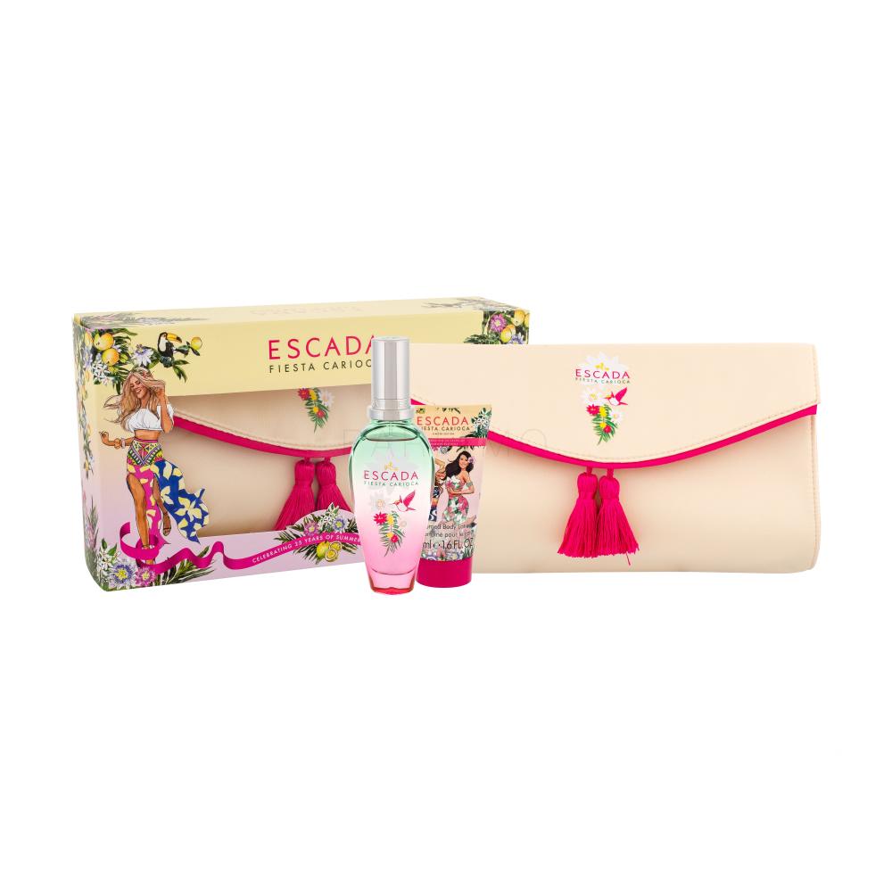 ESCADA Fiesta Carioca Darilni set toaletna voda 50 ml + mleko za telo 50 ml + kozmetična torbica