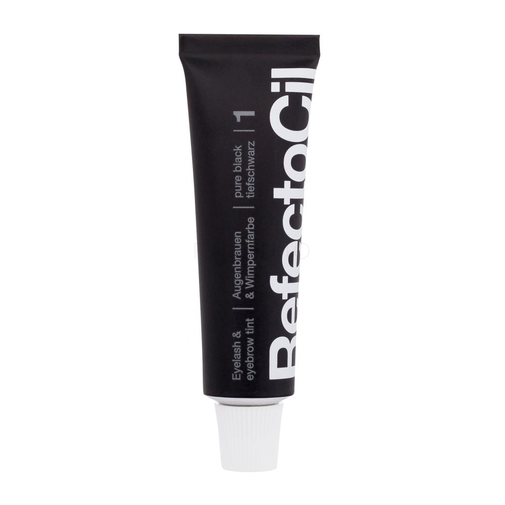 RefectoCil Eyelash And Eyebrow Tint Barva za obrvi za ženske 15 ml Odtenek 1 Pure Black