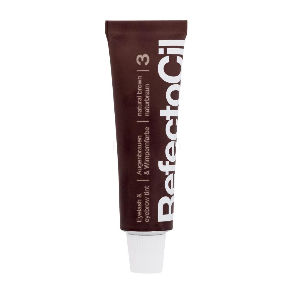 RefectoCil Eyelash And Eyebrow Tint Barva za obrvi za ženske 15 ml Odtenek 3 Natural Brown