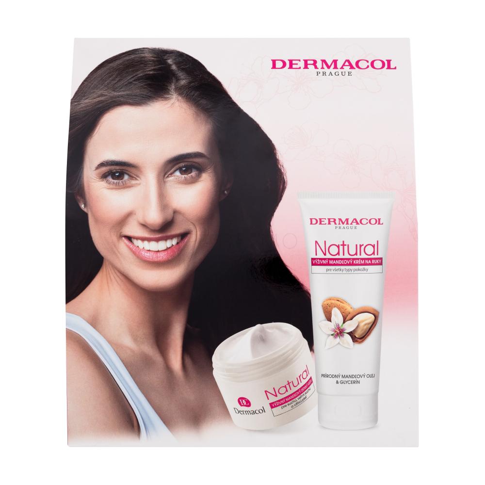 Dermacol Natural Almond Darilni set dnevna krema 50 ml + krema za roke 100 ml