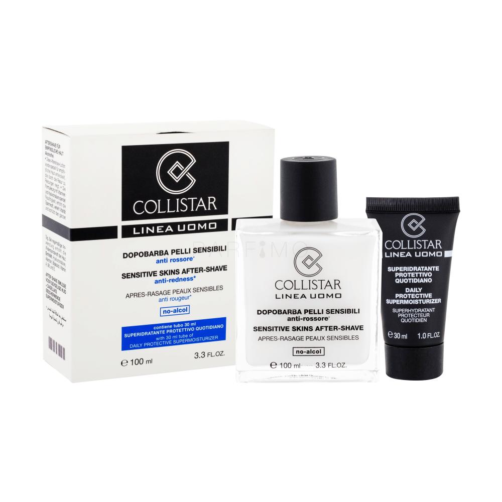 Collistar Uomo Sensitive Skins After-Shave Darilni set Sensitive After Shave 100 ml + Supermoisturizer 30 ml