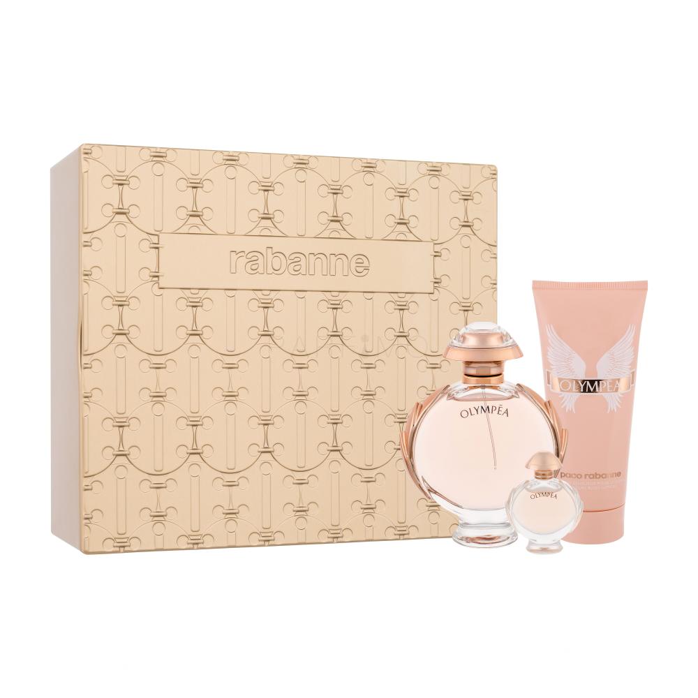 Paco Rabanne Olympéa Darilni set parfumska voda 80 ml + losjon za telo 100 ml + parfumska voda 6 ml
