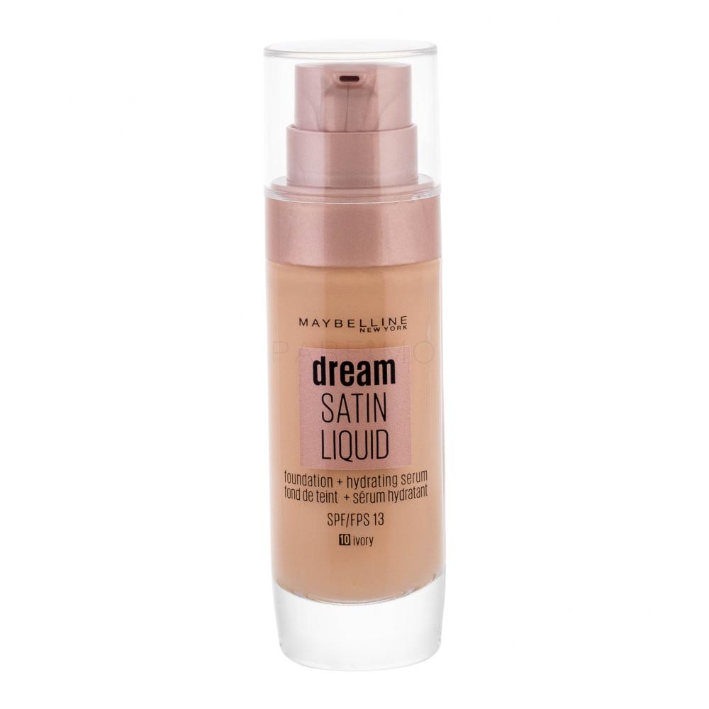 Maybelline Dream Satin Liquid SPF13 Puder za ženske 30 ml Odtenek 10 Ivory