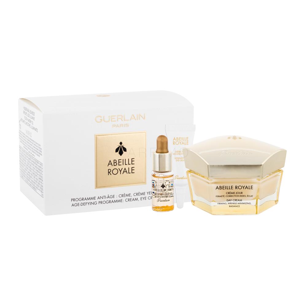 Guerlain Abeille Royale Darilni set dnevna krema 50 ml + serum 5 ml + krema za predel okoli oči 5 ml