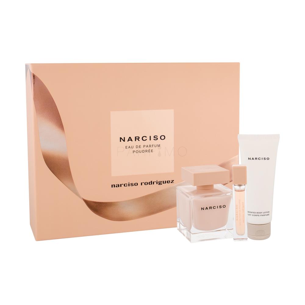 Narciso Rodriguez Narciso Poudrée Darilni set parfumska voda 90 ml + parfumska voda 10 ml + losjon za telo 75 ml