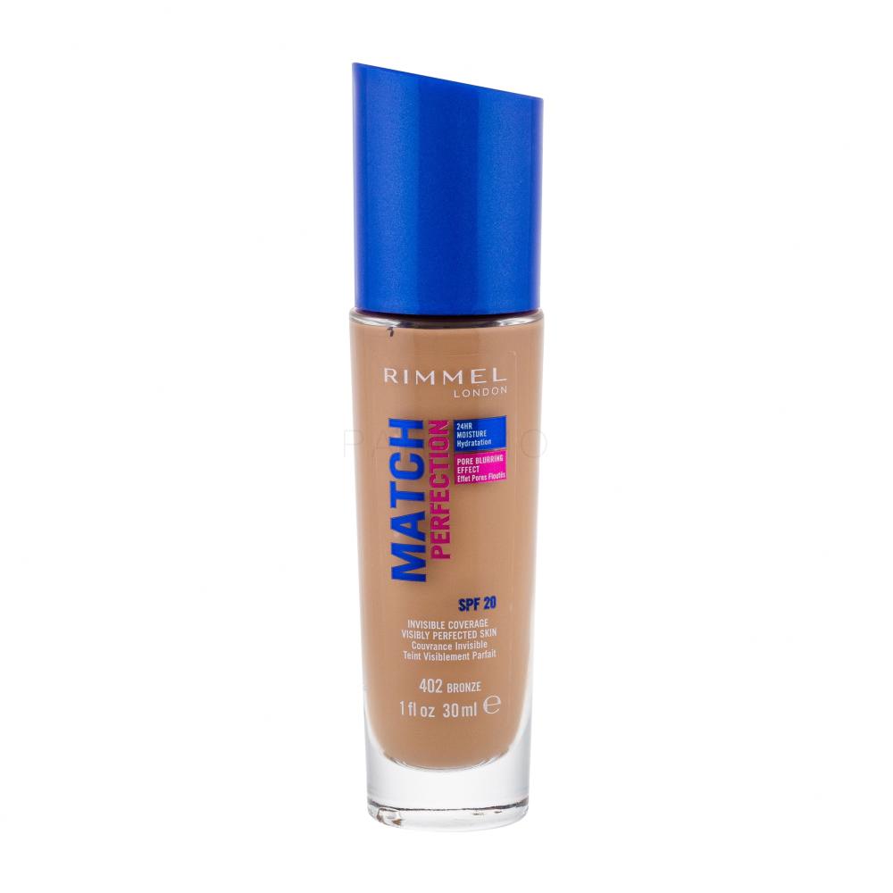 Rimmel London Match Perfection SPF20 Puder za ženske 30 ml Odtenek 402 Bronze