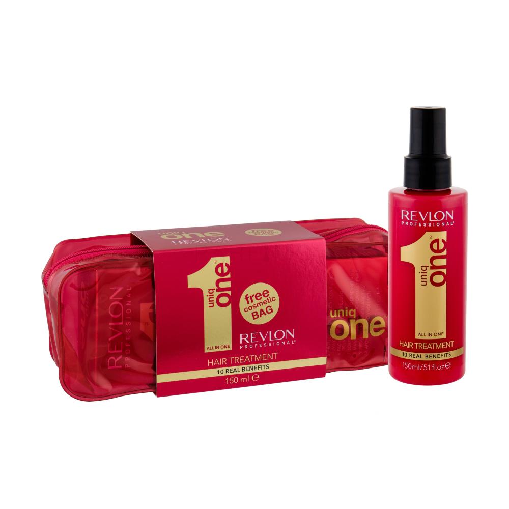 Revlon Professional Uniq One Darilni set maska za lase brez izpiranja 150 ml + kozmetična torbica
