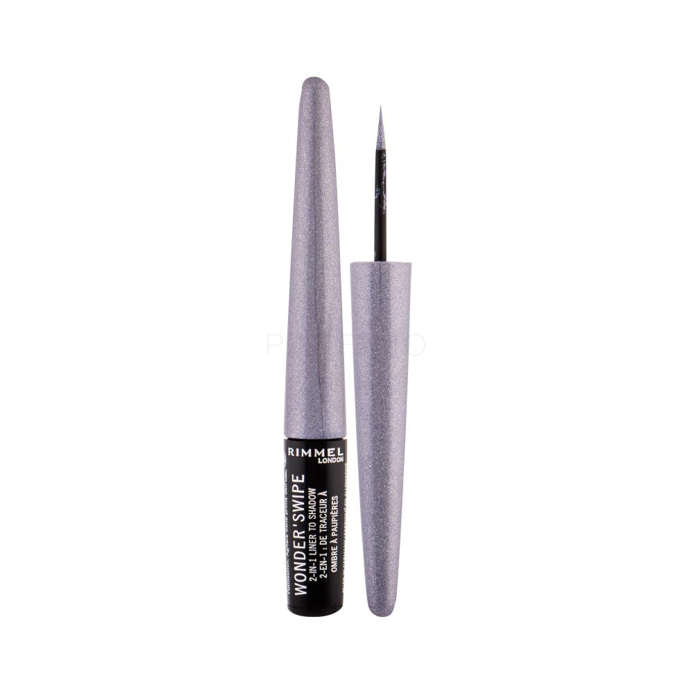 Rimmel London Wonder´Swipe 2in1 Črtalo za oči za ženske 1,7 ml Odtenek 001 Slay