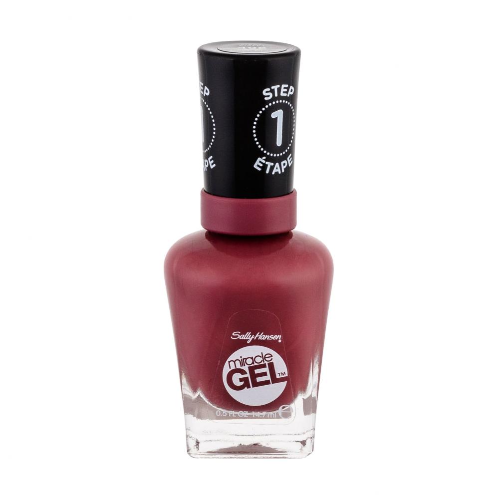Sally Hansen Miracle Gel Lak za nohte za ženske 14,7 ml Odtenek 496 Beet, Pray, Love