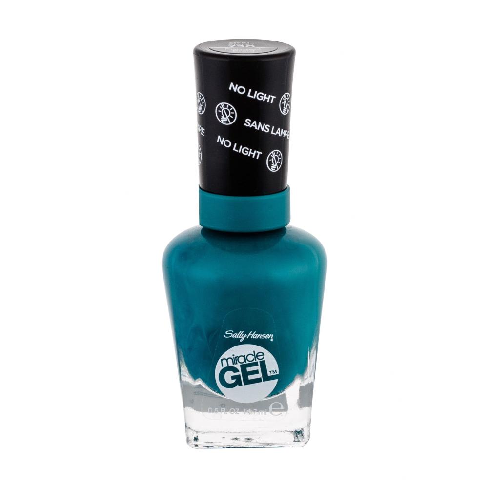 Sally Hansen Miracle Gel Lak za nohte za ženske 14,7 ml Odtenek 730 Fish-teal Braid