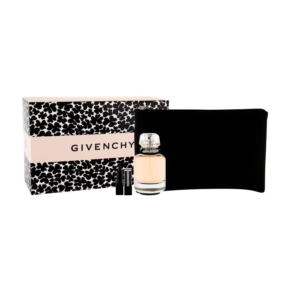 Givenchy L'Interdit Darilni set parfumska voda 50 ml + šminka Rouge Interdit Vinyl 16 Noir 1,3 g