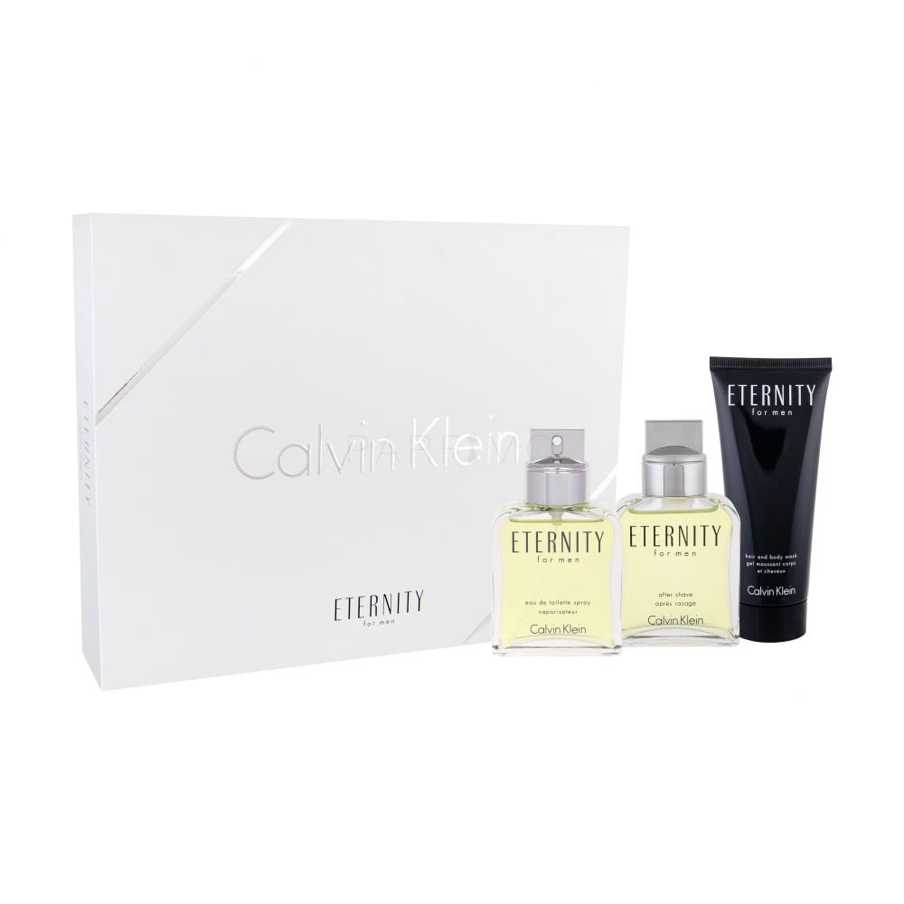 Calvin Klein Eternity For Men Darilni set toaletna voda 100 ml + vodica po britju 100 ml + gel za prhanje 100 ml
