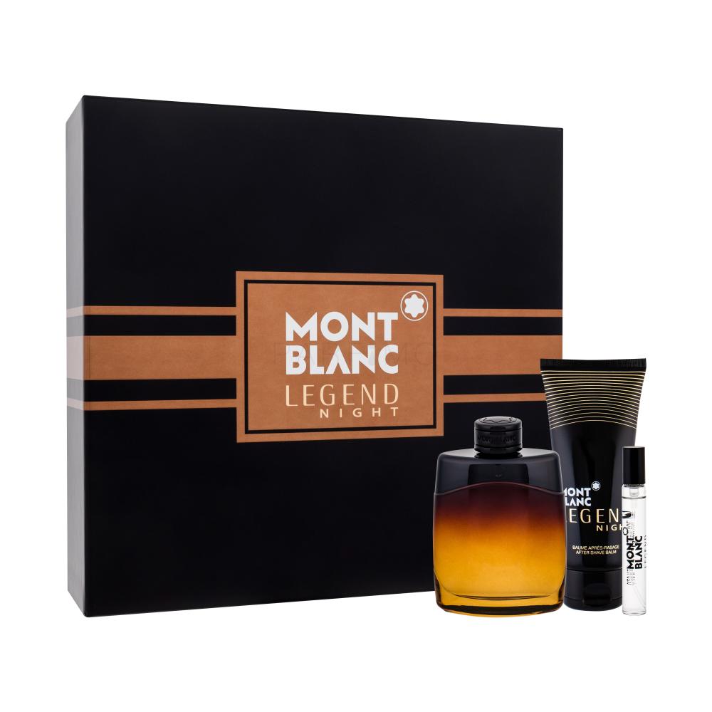 Montblanc Legend Night Darilni set parfumska voda 100 ml + balzam po britju 100 ml + parfumska voda 7,5 ml