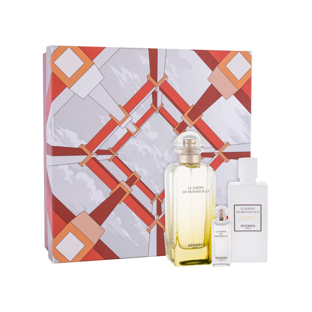 Hermes Le Jardin de Monsieur Li Darilni set toaletna voda 100 ml + losjon za telo 80 ml + toaletna voda 7,5 ml