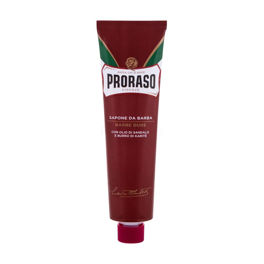 PRORASO Red Shaving Soap In A Tube Pena za britje za moške 150 ml