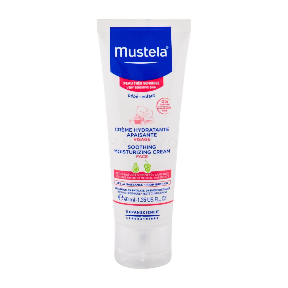 Mustela Bébé Soothing Moisturizing Face Cream Dnevna krema za obraz za otroke 40 ml
