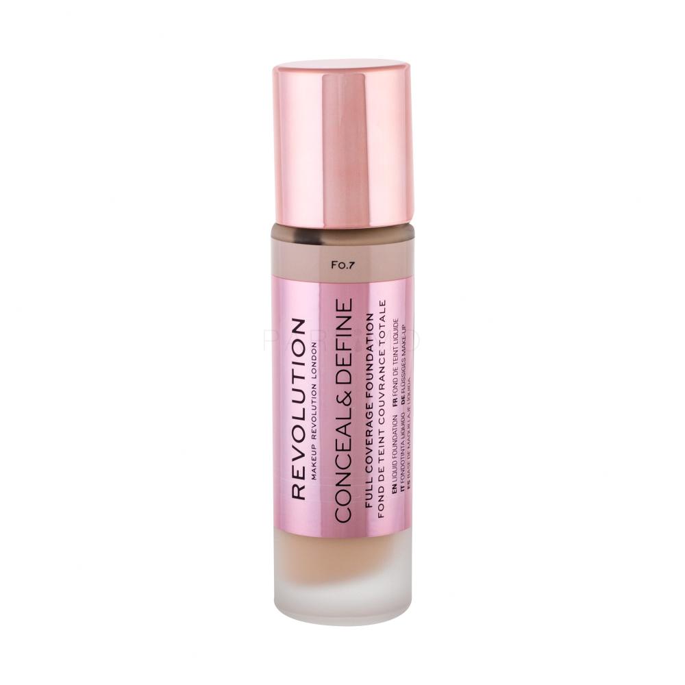 Makeup Revolution London Conceal & Define Puder za ženske 23 ml Odtenek F0,7