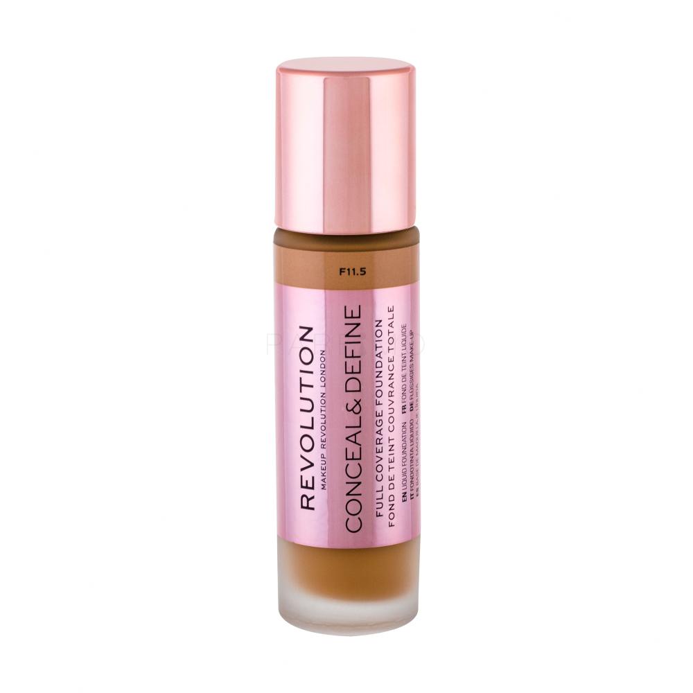 Makeup Revolution London Conceal & Define Puder za ženske 23 ml Odtenek F11,5