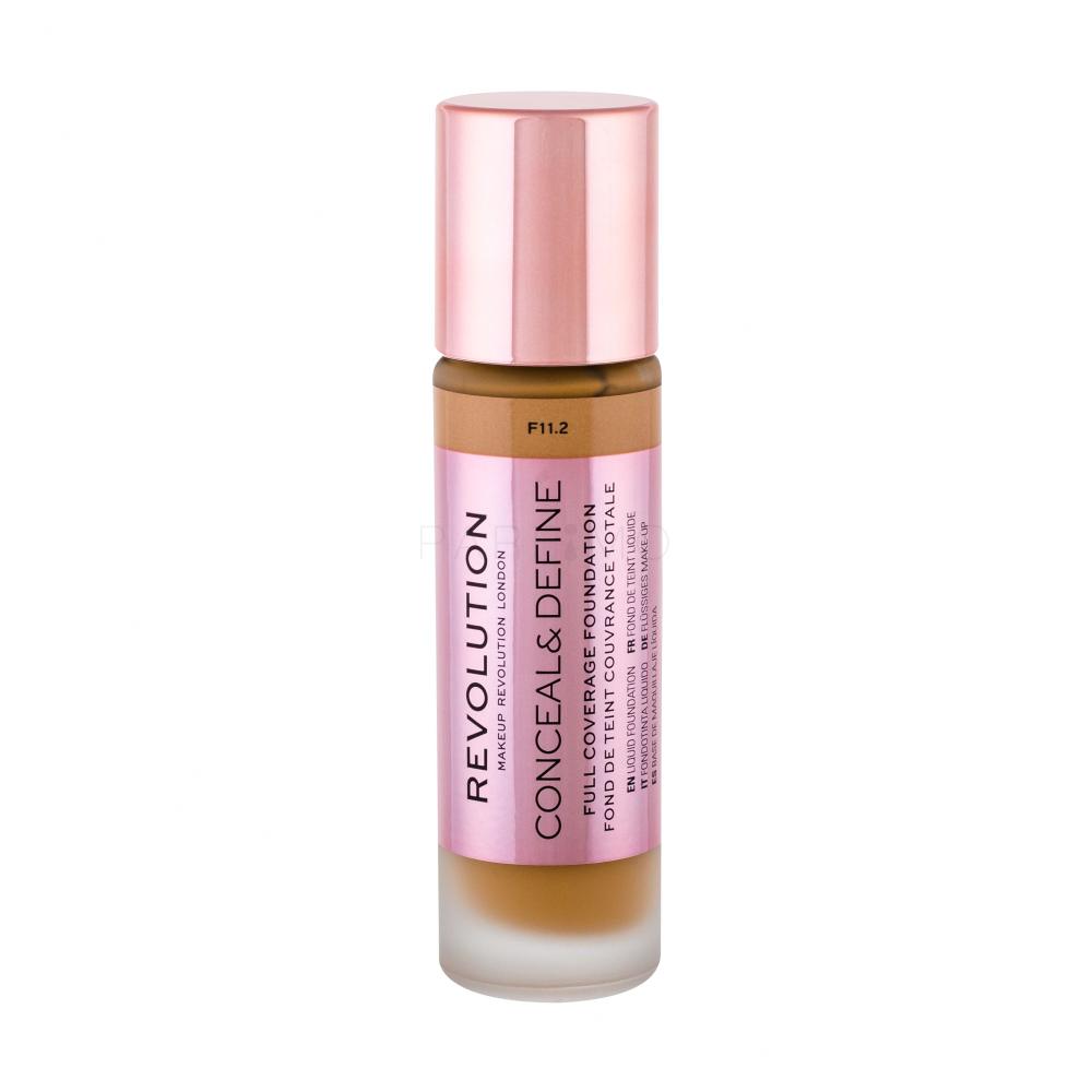 Makeup Revolution London Conceal & Define Puder za ženske 23 ml Odtenek F11,2