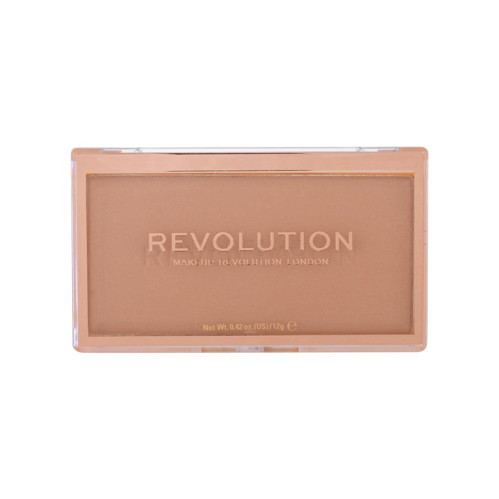 Makeup Revolution London Matte Base Puder v prahu za ženske 12 g Odtenek P5