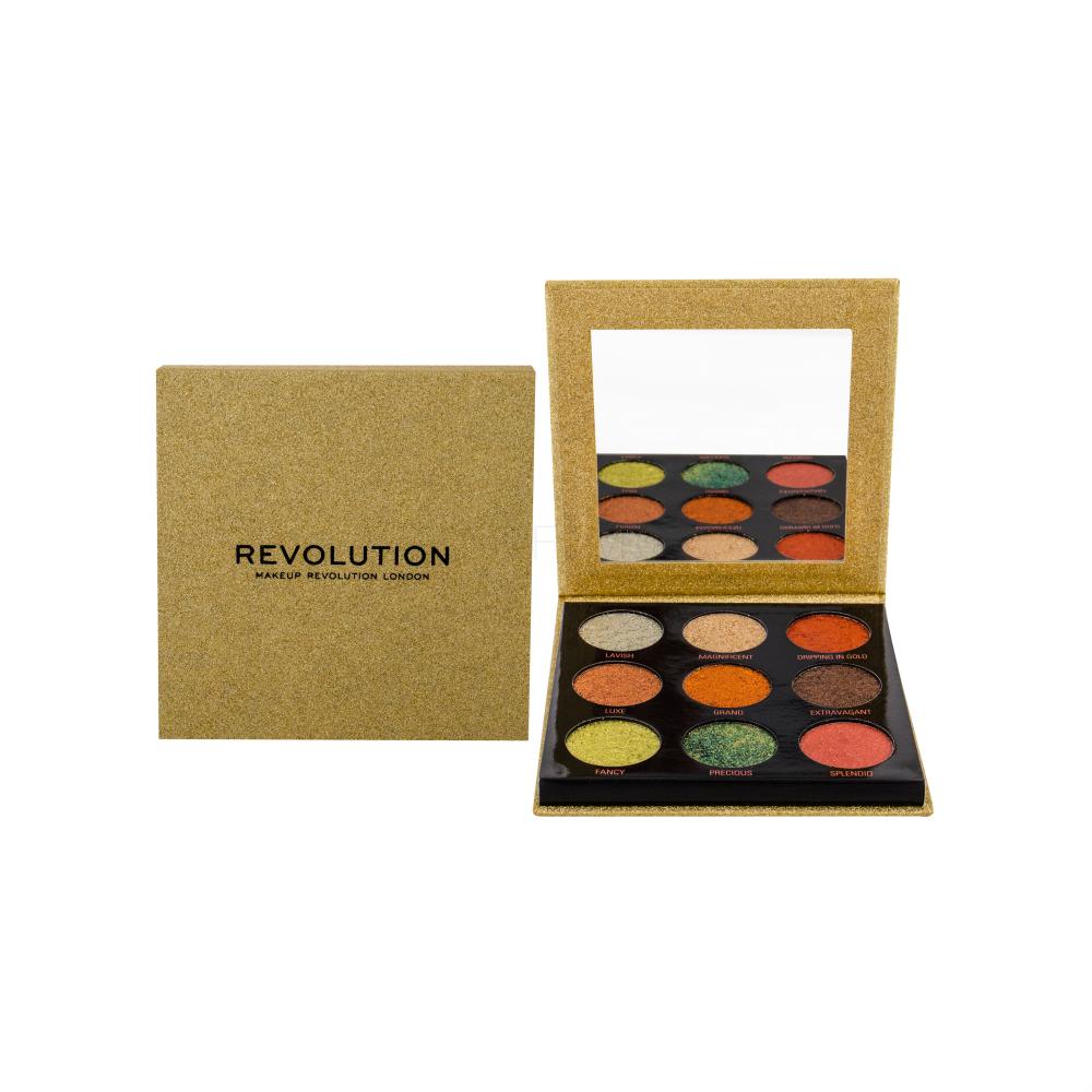 Makeup Revolution London Pressed Glitter Senčilo za oči za ženske 10,8 g Odtenek Midas Touch