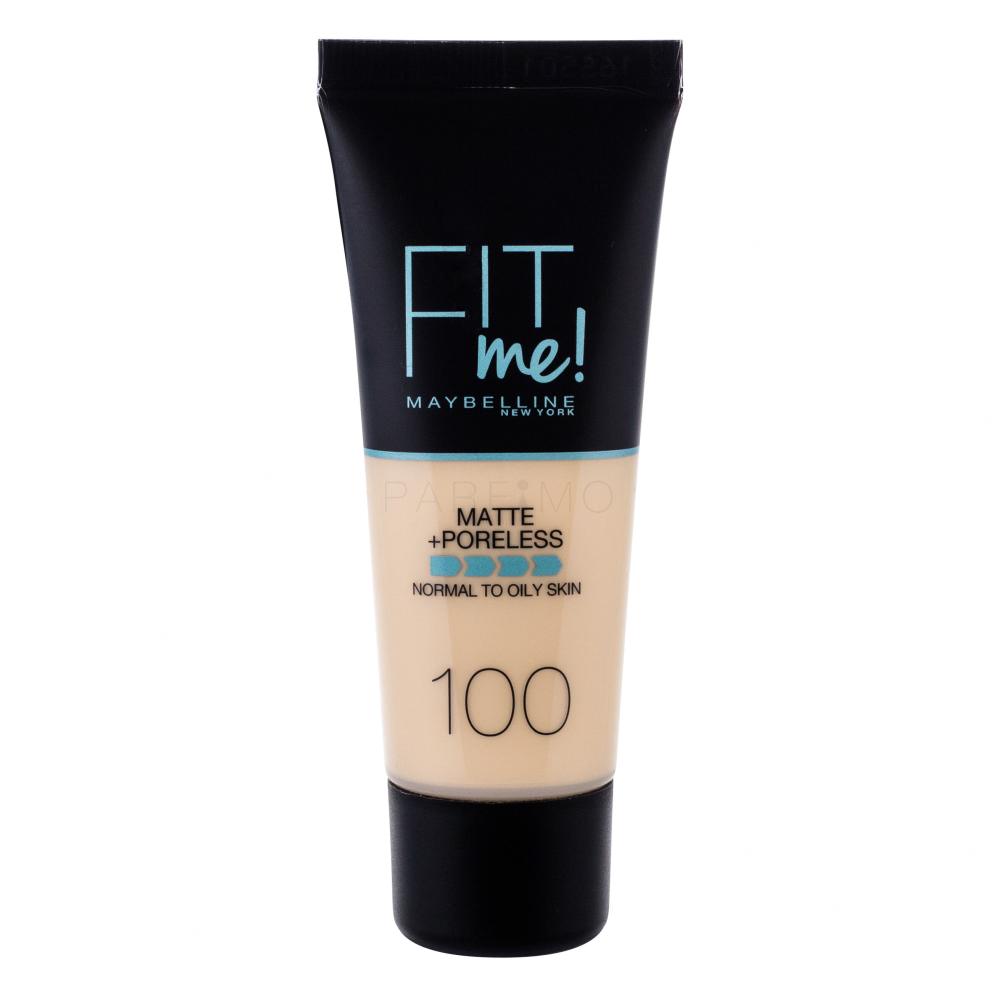 Maybelline Fit Me! Matte + Poreless Puder za ženske 30 ml Odtenek 100 Warm Ivory