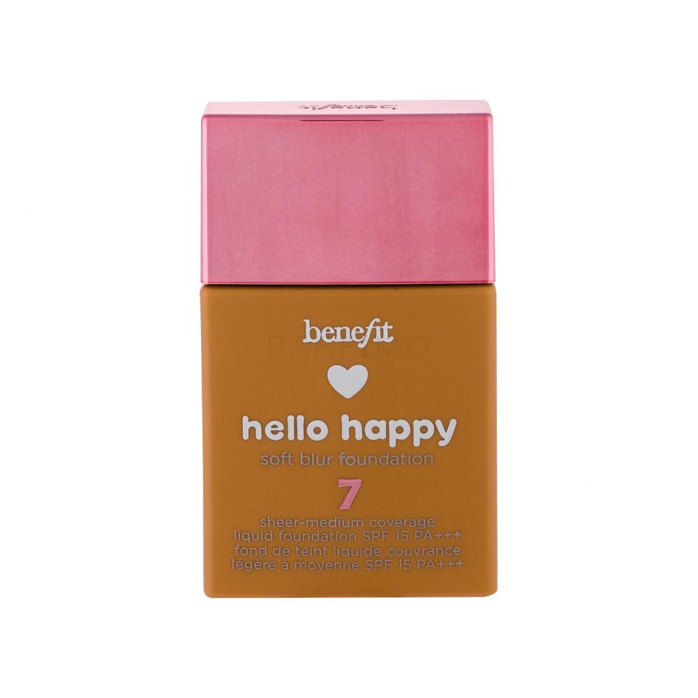 Benefit Hello Happy SPF15 Puder za ženske 30 ml Odtenek 07 Medium-Tan Warm