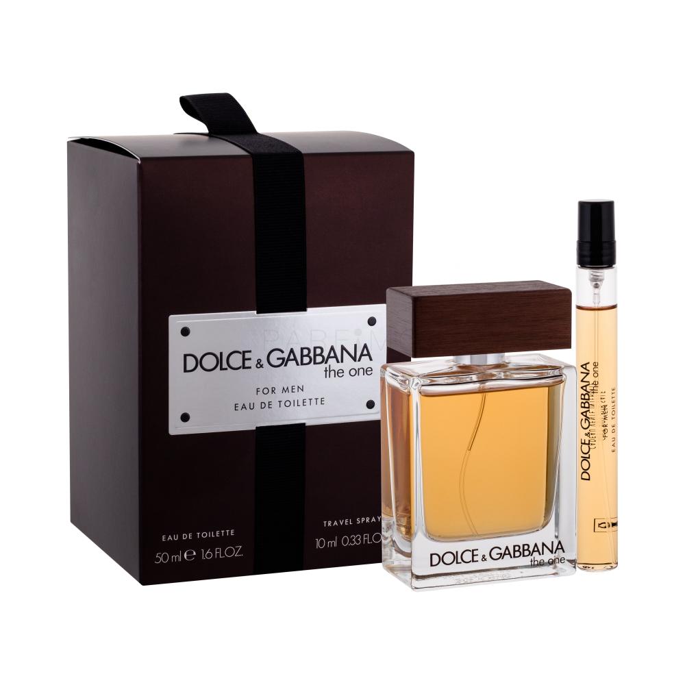 Dolce&Gabbana The One Darilni set toaletní voda 50 ml + toaletní voda 10 ml poškodovana škatla
