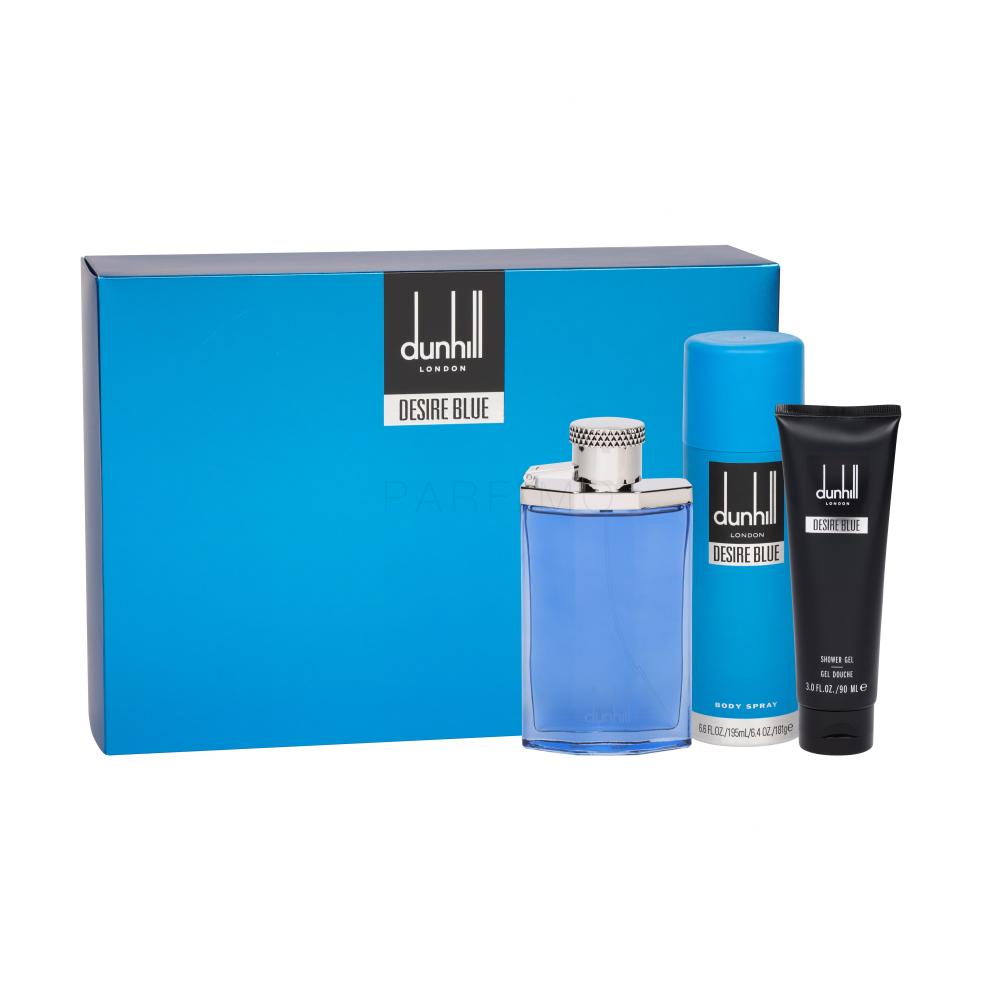 Dunhill Desire Blue Darilni set toaletna voda 100 ml + gel za prhanje 90 ml + deodorant 195 ml