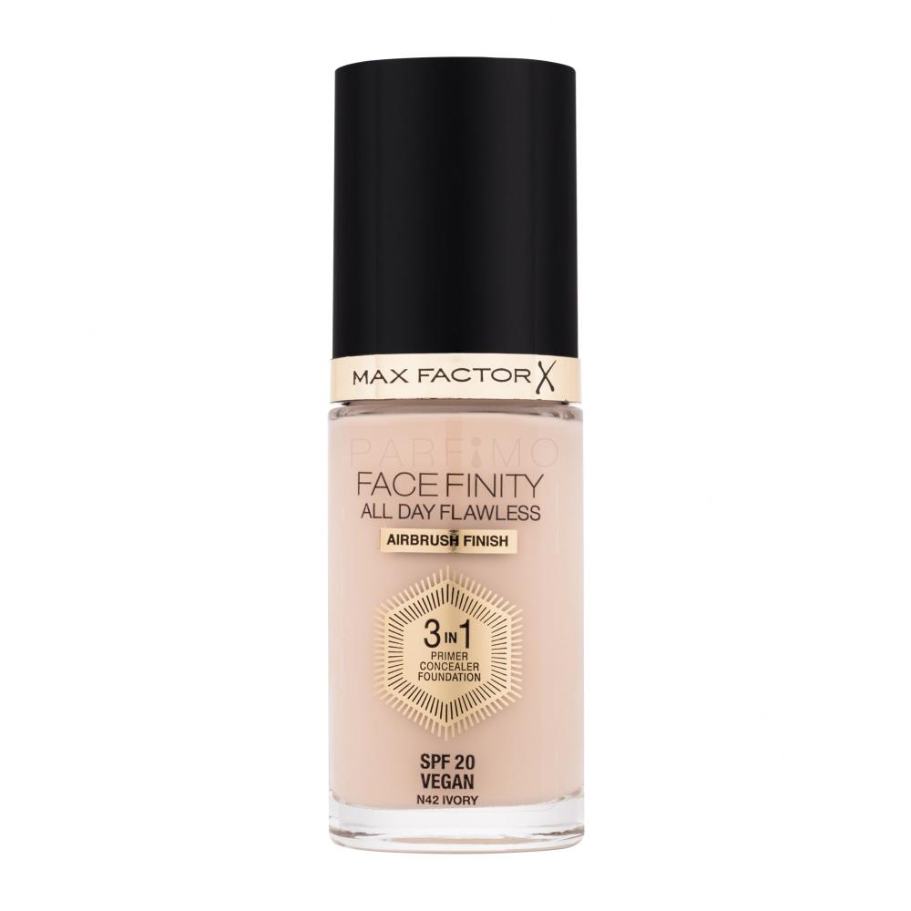 Max Factor Facefinity All Day Flawless SPF20 Puder za ženske 30 ml Odtenek N42 Ivory