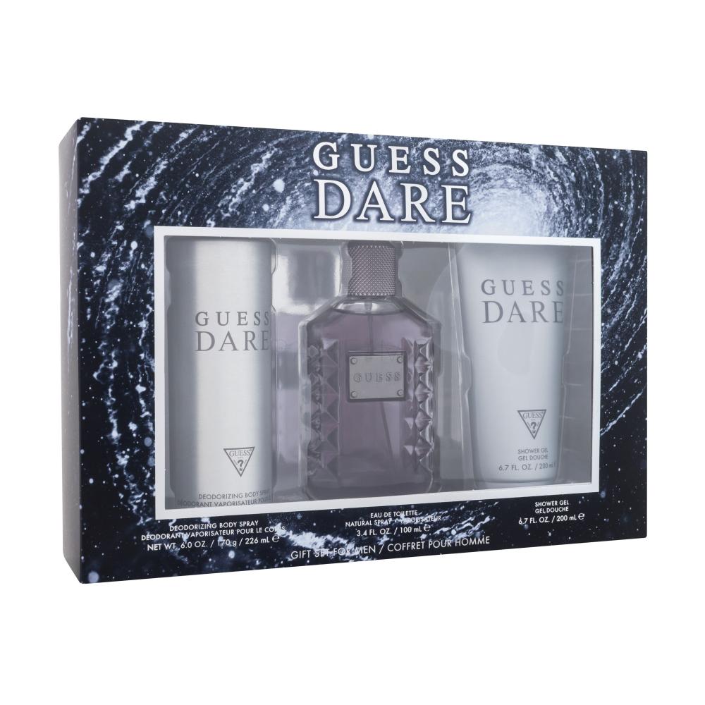 GUESS Dare Darilni set toaletna voda 100 ml + deodorant 226 ml + gel za prhanje 200 ml