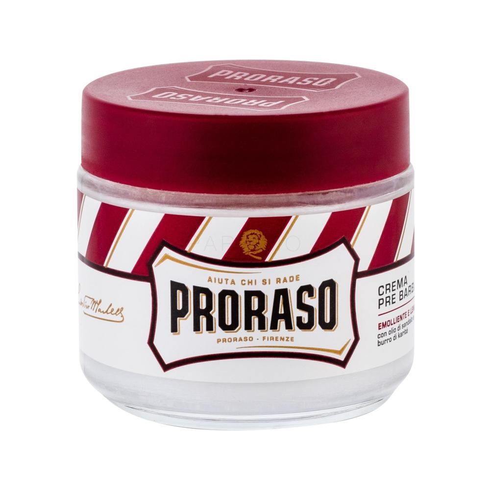 PRORASO Red Pre-Shave Cream Pripravek pred britjem za moške 100 ml
