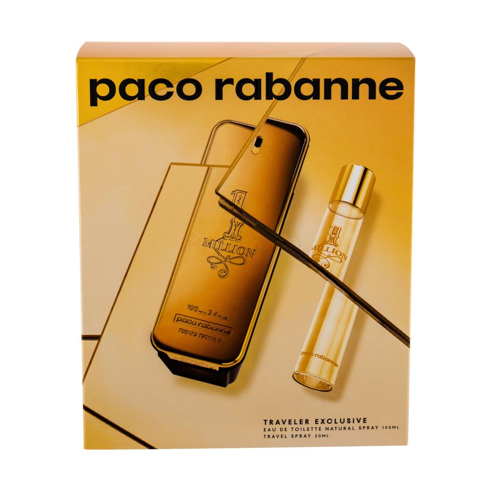 Paco Rabanne 1 Million Darilni set toaletna voda 100 ml + toaletna voda 20 ml poškodovana škatla