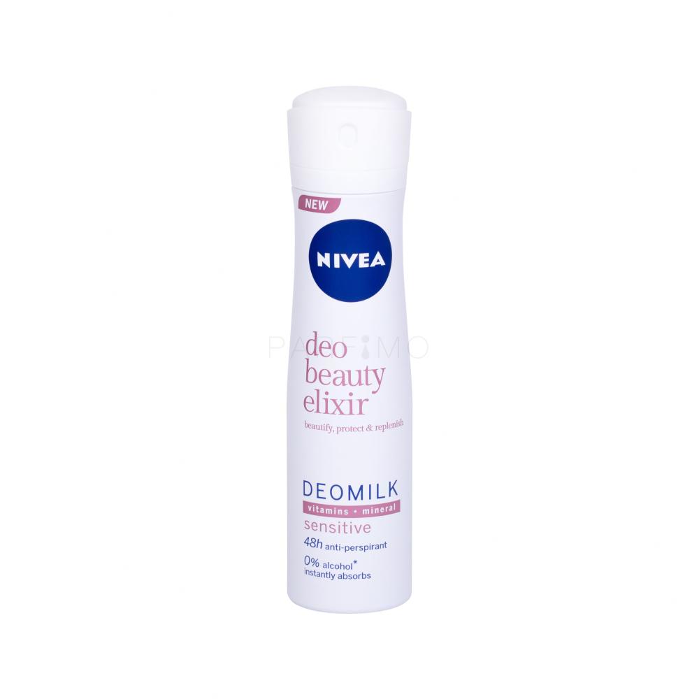 Nivea Deo Beauty Elixir Deomilk Sensitive Antiperspirant za ženske 150 ml