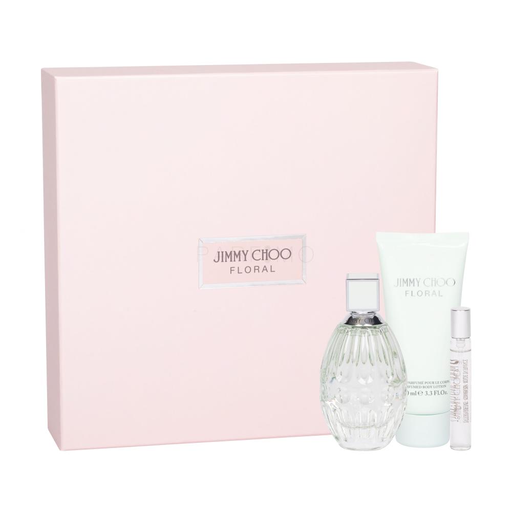 Jimmy Choo Jimmy Choo Floral Darilni set toaletní voda 90 ml + toaletní voda 7,5 ml + tělové mléko 100 ml