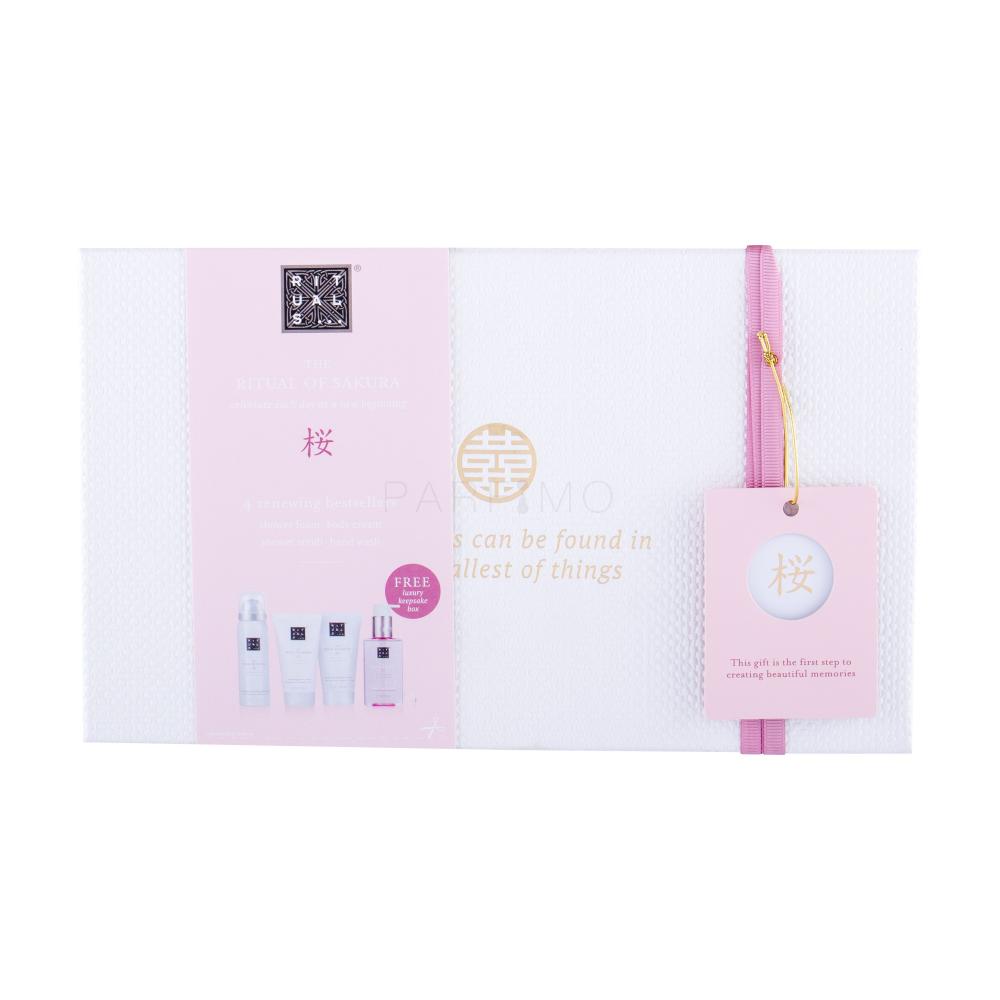 Rituals The Ritual Of Sakura Darilni set pena za prhanje 50 ml + krema za telo 70 ml + piling za telo 70 ml + milo za roke 110 ml