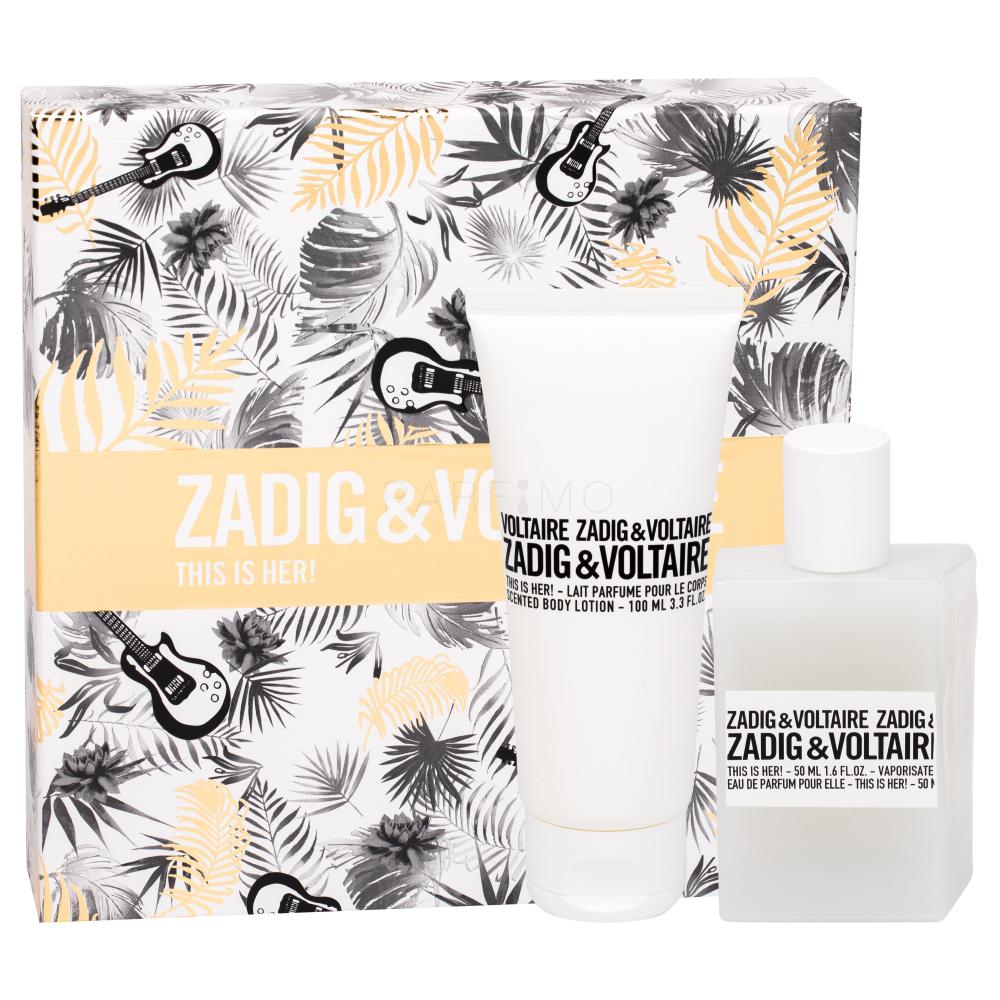 Zadig & Voltaire This is Her! Darilni set parfémovaná voda 50 ml + tělové mléko 100 ml