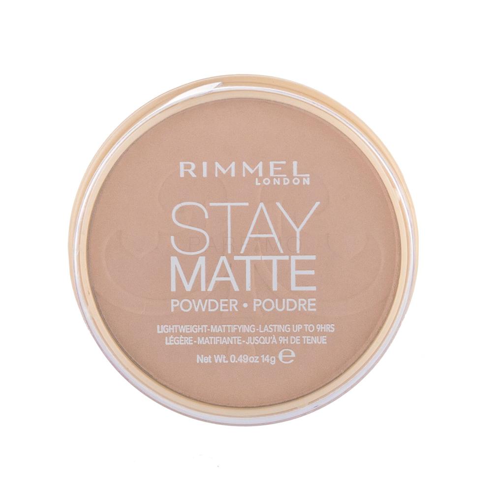 Rimmel London Stay Matte Puder v prahu za ženske 14 g Odtenek 010 Warm Honey