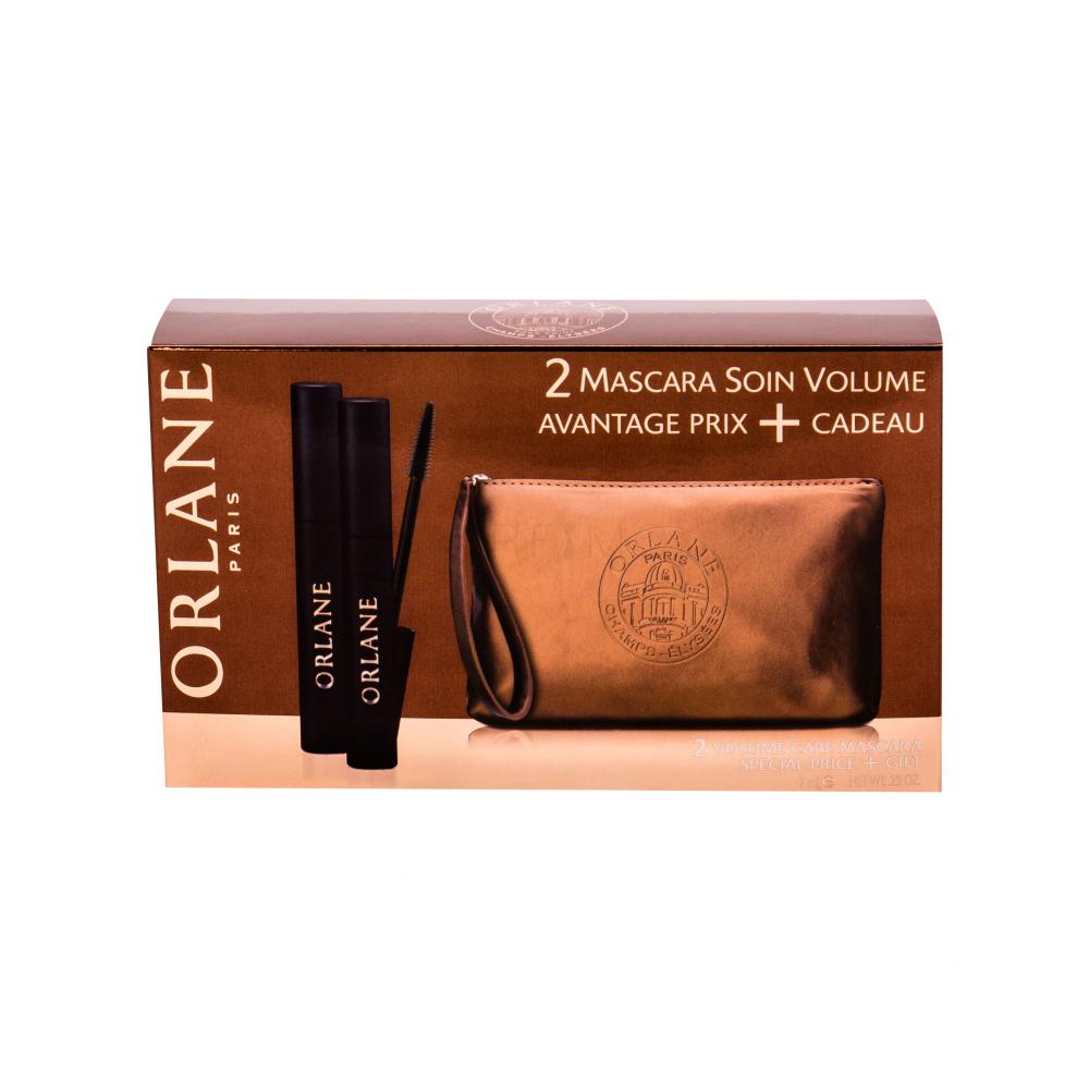Orlane Volume Care Mascara Darilni set řasenka 2 x 7 ml + kosmetická taštička poškodovana škatla