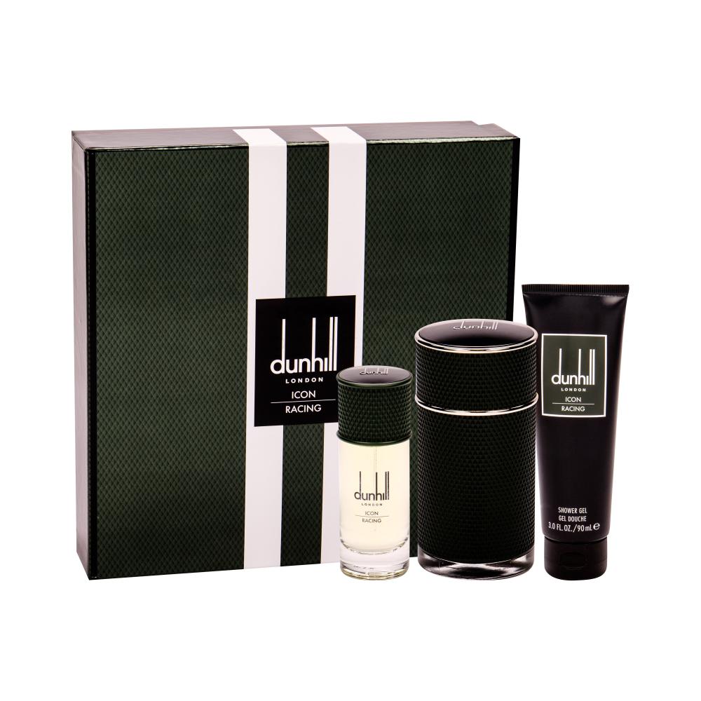 Dunhill Icon Racing Darilni set parfémovaná voda 100 ml + parfémovaná voda 30 ml + sprchový gel 90 ml poškodovana škatla
