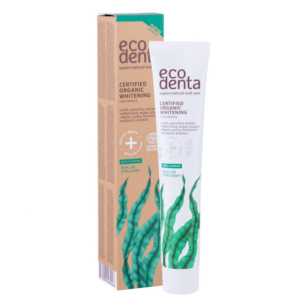 Ecodenta Organic Spirulina Whitening Zobna pasta 75 ml