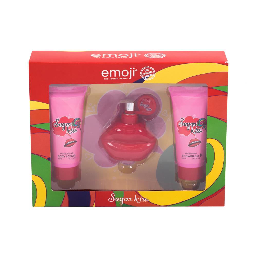 Emoji Sugar Kiss Darilni set parfumska voda 50 ml + gel za prhanje 60 ml + losjon za telo 60 ml