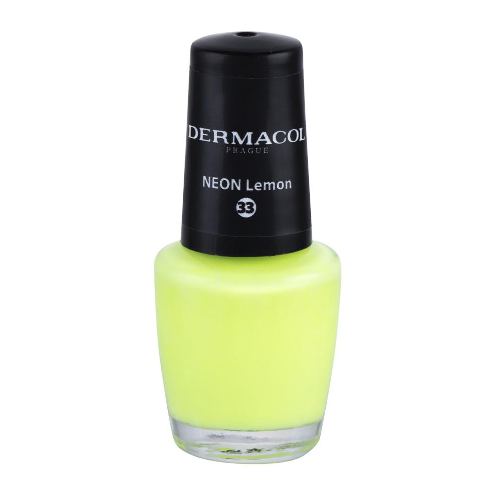 Dermacol Neon Lak za nohte za ženske 5 ml Odtenek 33 Neon Lemon