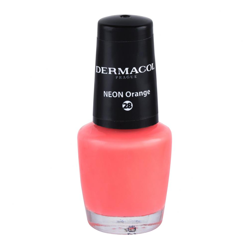 Dermacol Neon Lak za nohte za ženske 5 ml Odtenek 28 Neon Orange