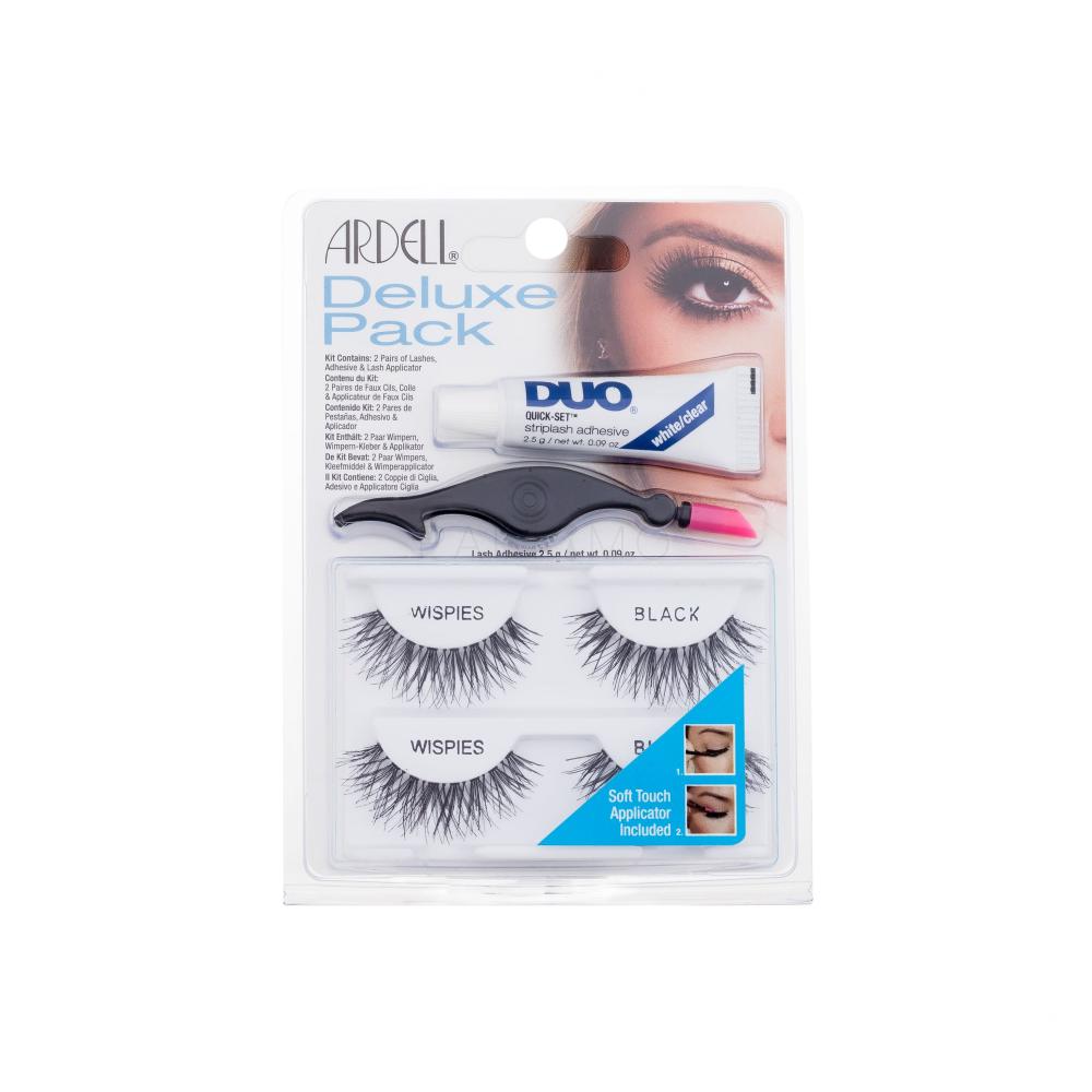Ardell Wispies Deluxe Pack Umetne trepalnice za ženske Odtenek Black Set